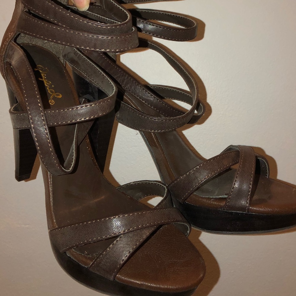 Brown heels